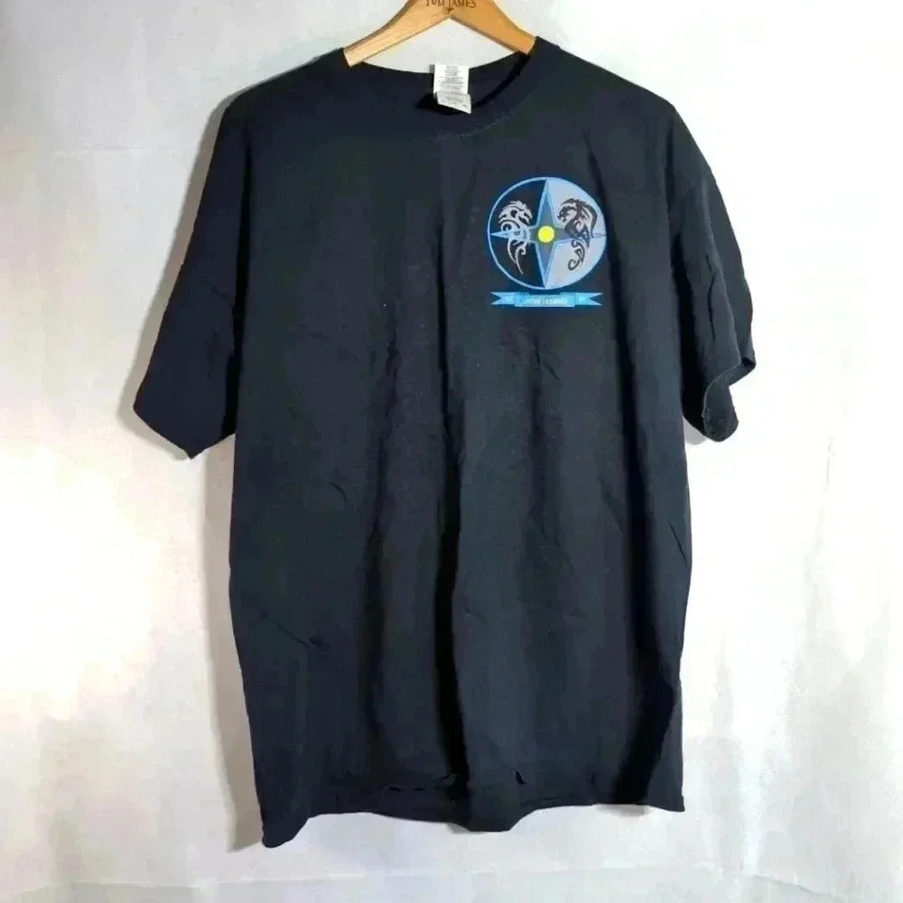 I-52 SPYING FLYING DRAGONS S2 Tshirt Blue sz XL